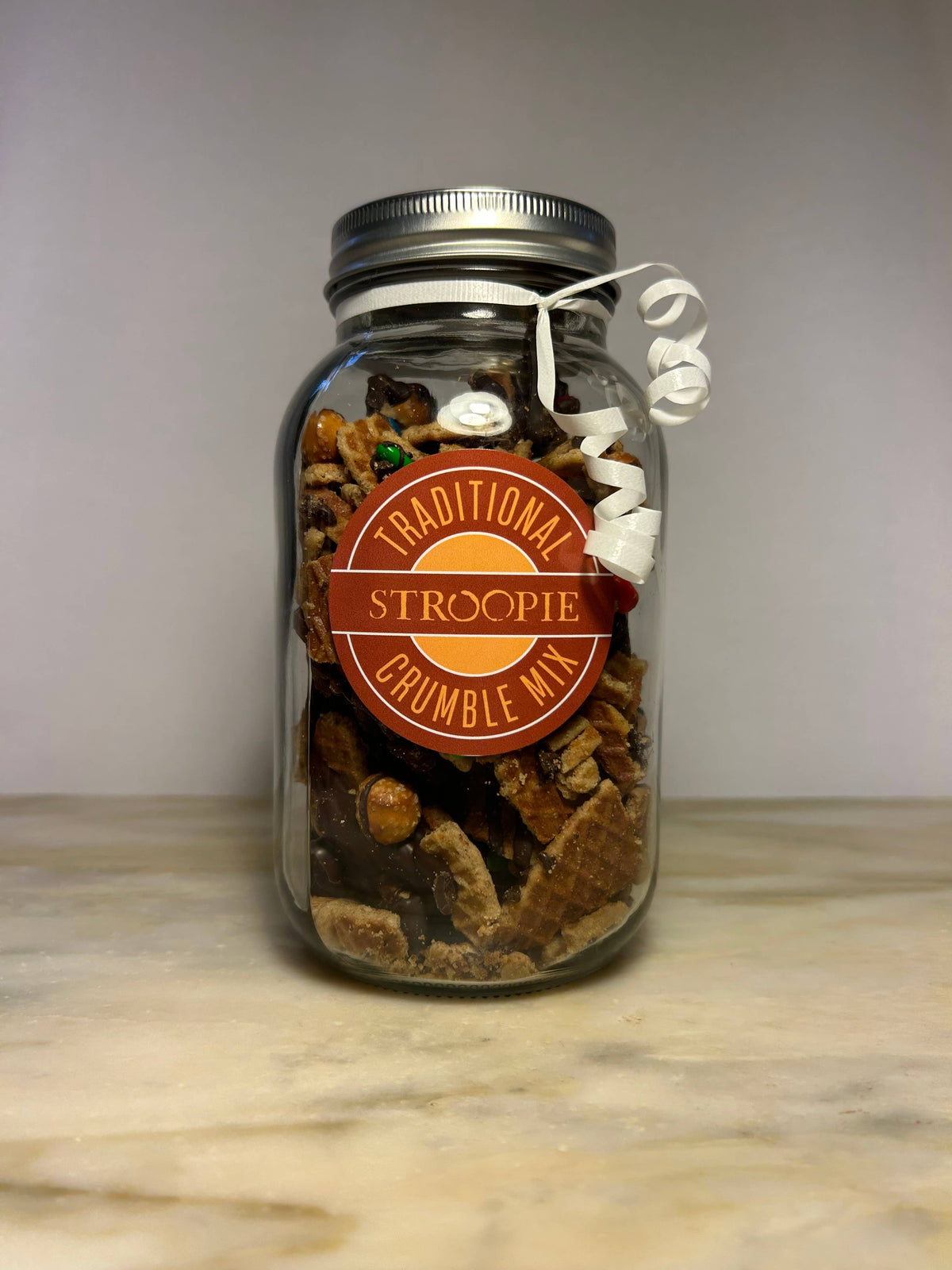 Stroopie Crumble Mix Gift Jars: Peppermint