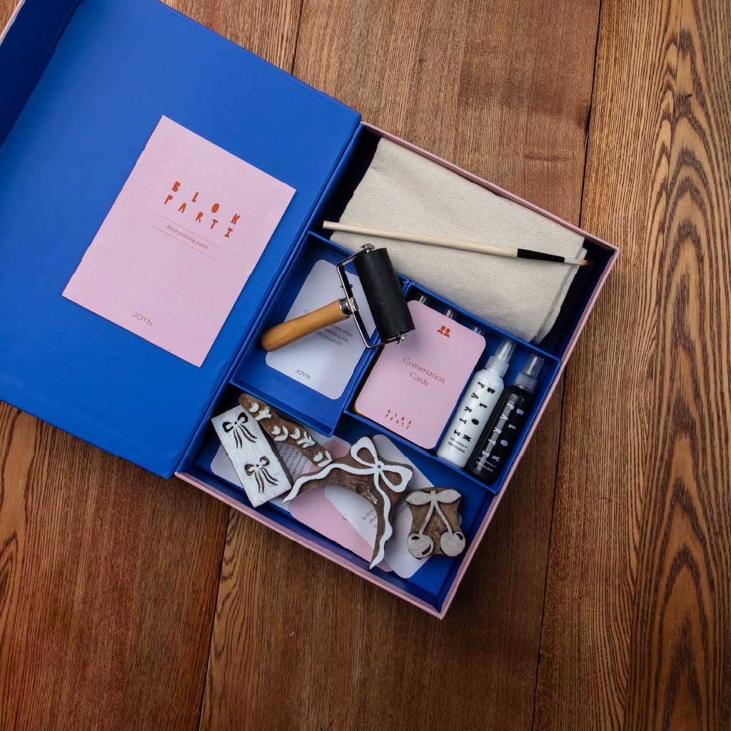 BLOK PARTI Block Printing Kit - Wallpaper Print Tote Bag