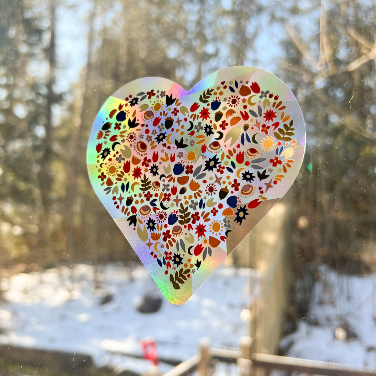 Heart Suncatcher Decal