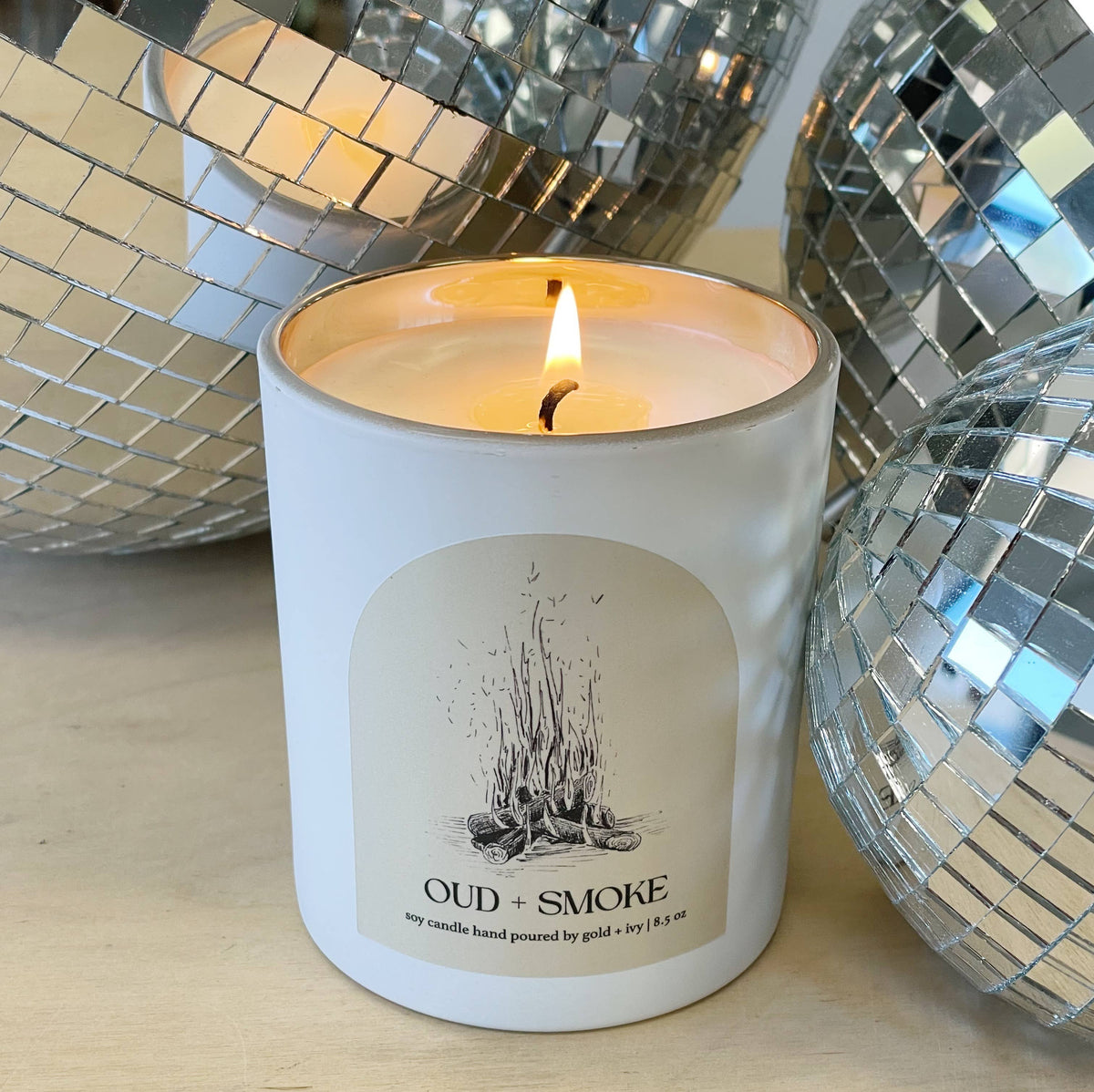 oud + smoke soy candle - 8.5 oz *limited edition*