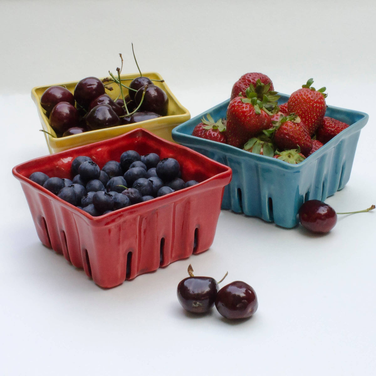 Ceramic Berry Baskets in Small