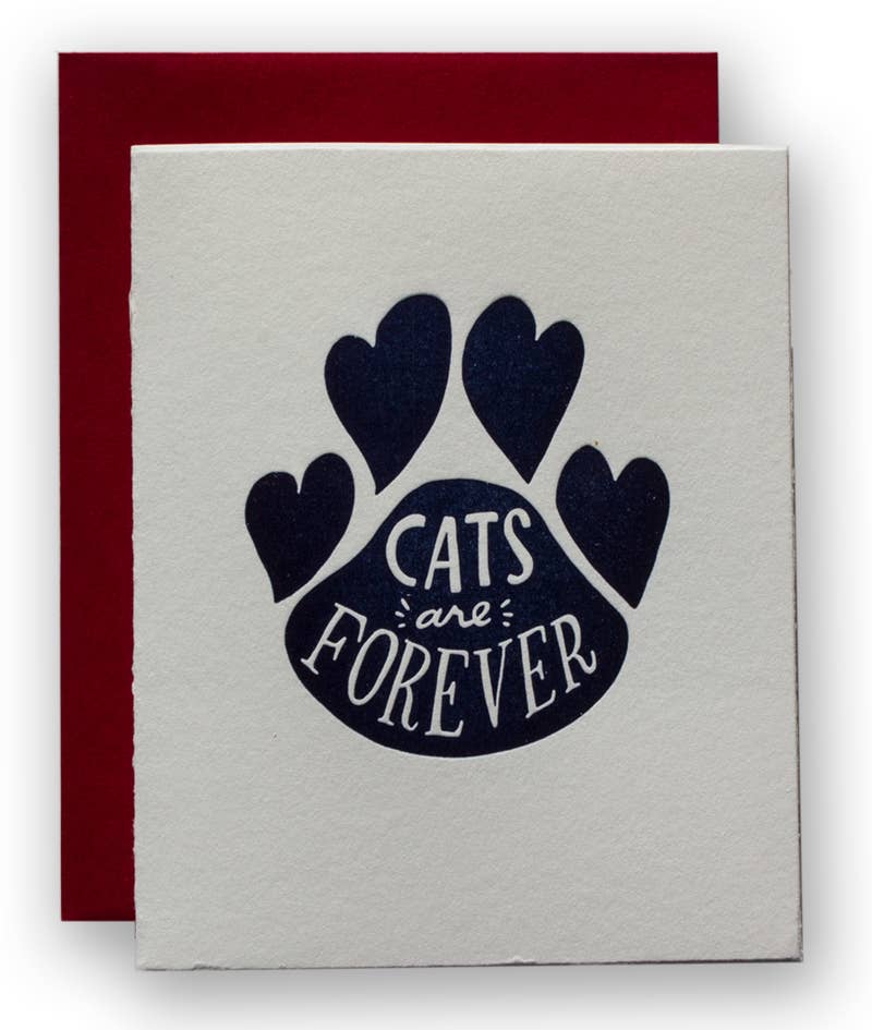 Cats Are Forever Sympathy Card
