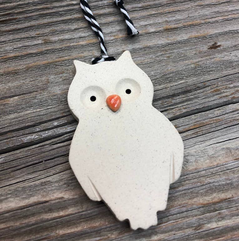 Handmade Owl Holiday Ornament