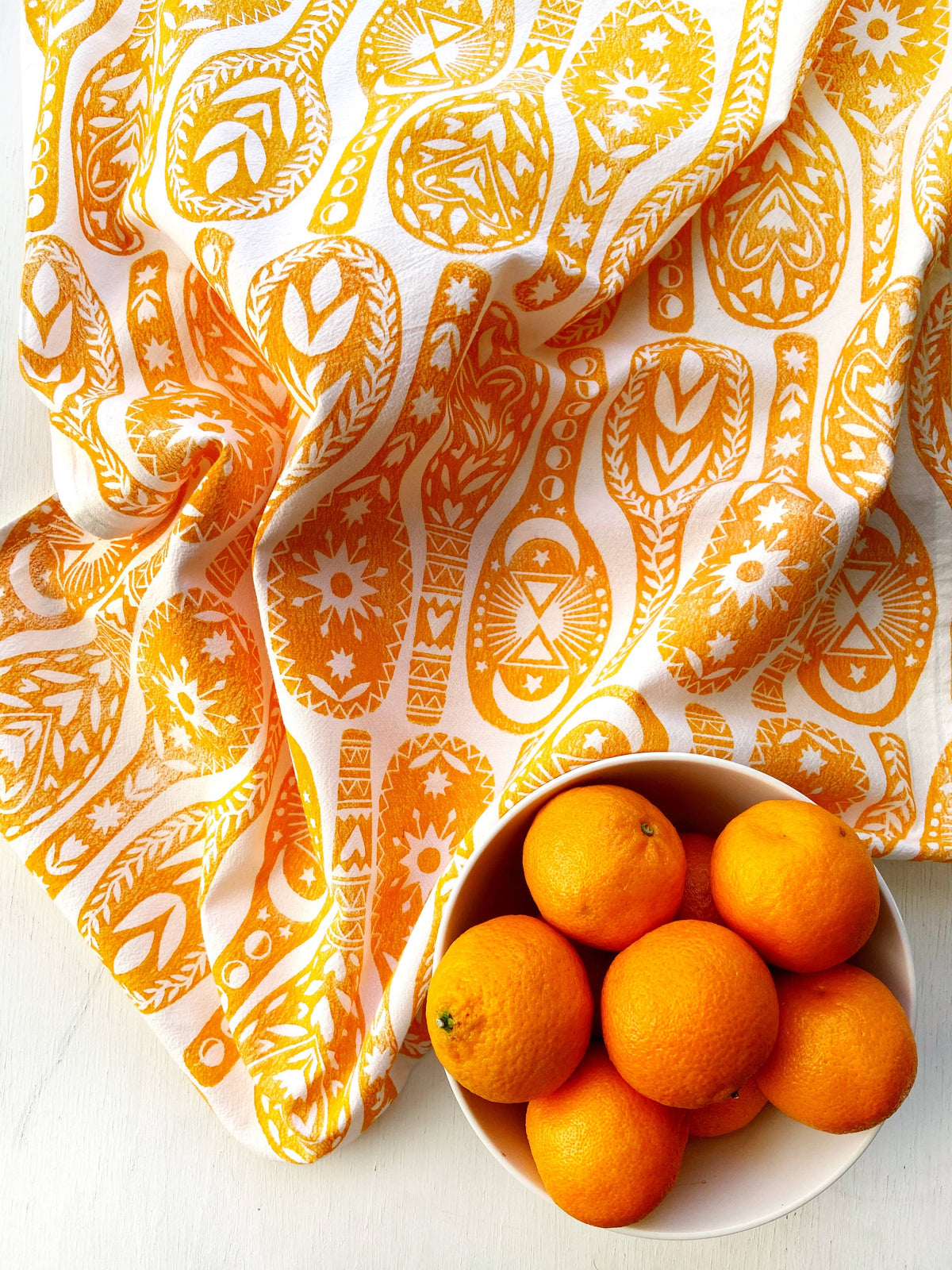 Spoons Tea Towel: Orange