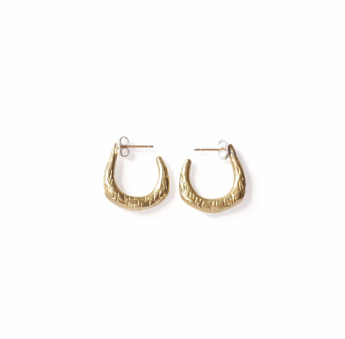 &quot;Pull&quot; Hoop Earrings