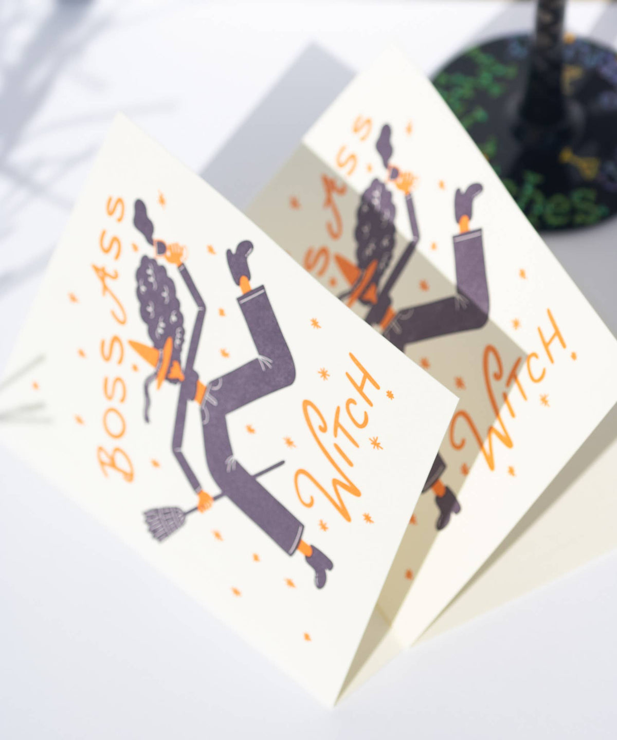 Boss Ass Witch Letterpress Greeting Card