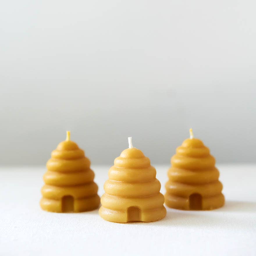Beehive Votives–Pure Beeswax Candles
