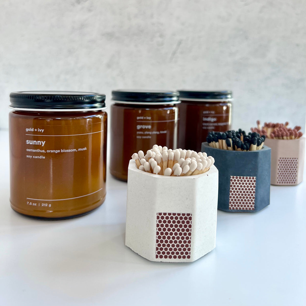 Black Match Holder w/ Striker and Black Matches