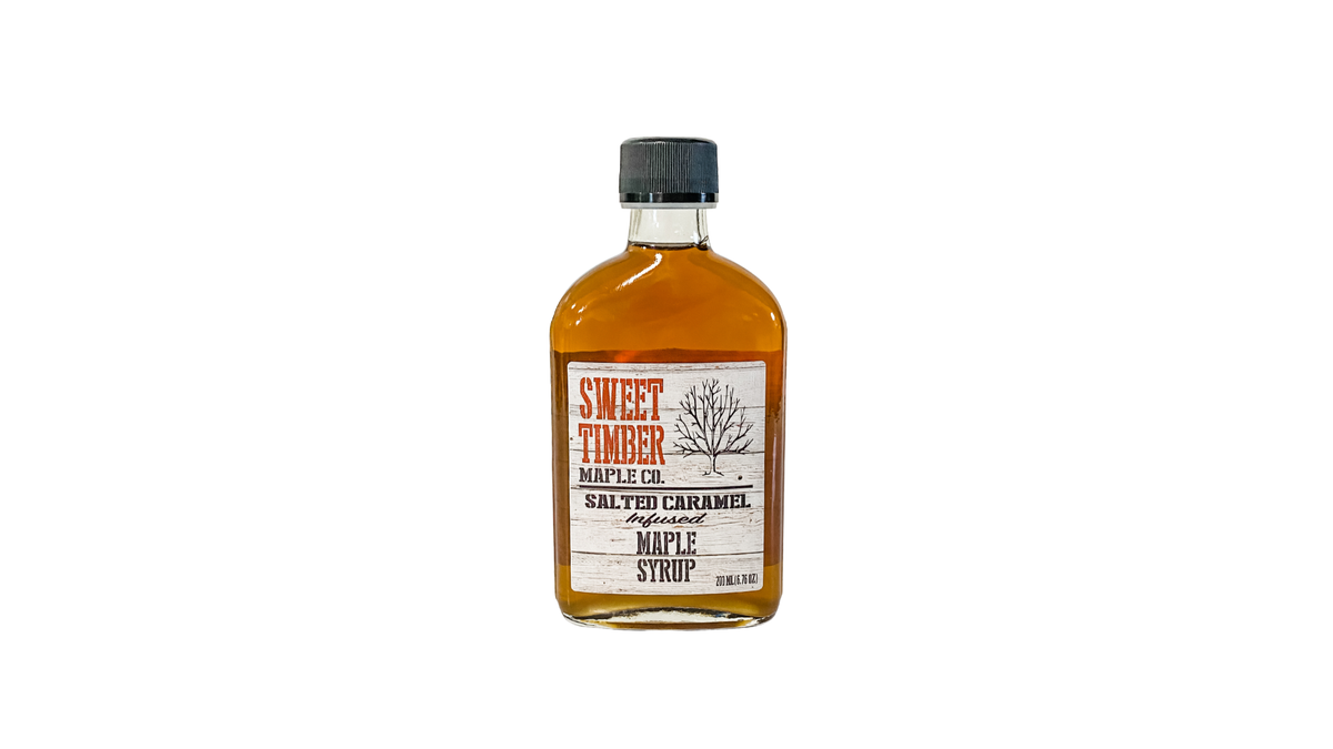 Salted Caramel Infused Maple Syrup- 200 ml Flask (6.76 oz)