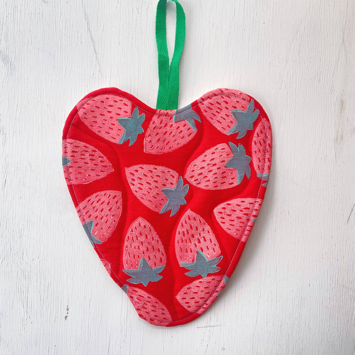 Fruit Potholder: Strawberry