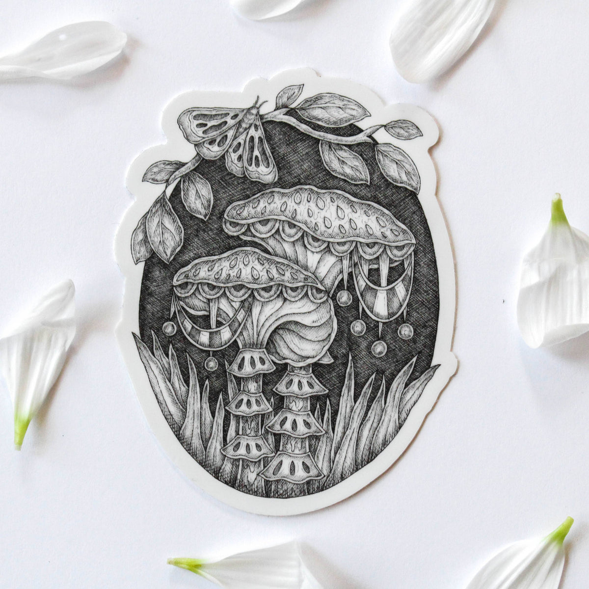 Midsummer Mushroom: Chanterelle | Vinyl Sticker