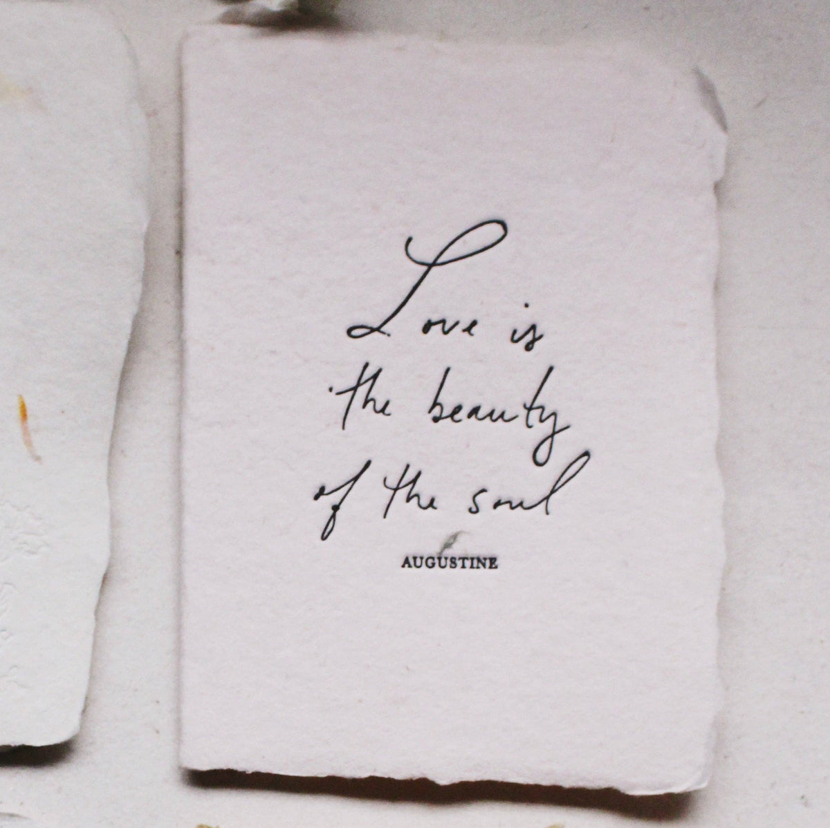 Love Quote Cards - I: Love is the beauty